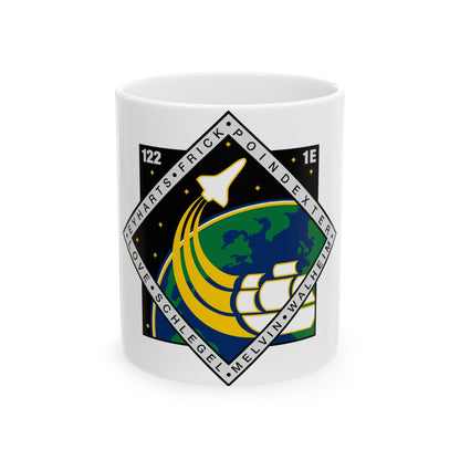 STS 122 (NASA) White Coffee Mug-11oz-The Sticker Space