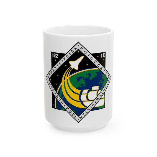 STS 122 (NASA) White Coffee Mug-15oz-The Sticker Space