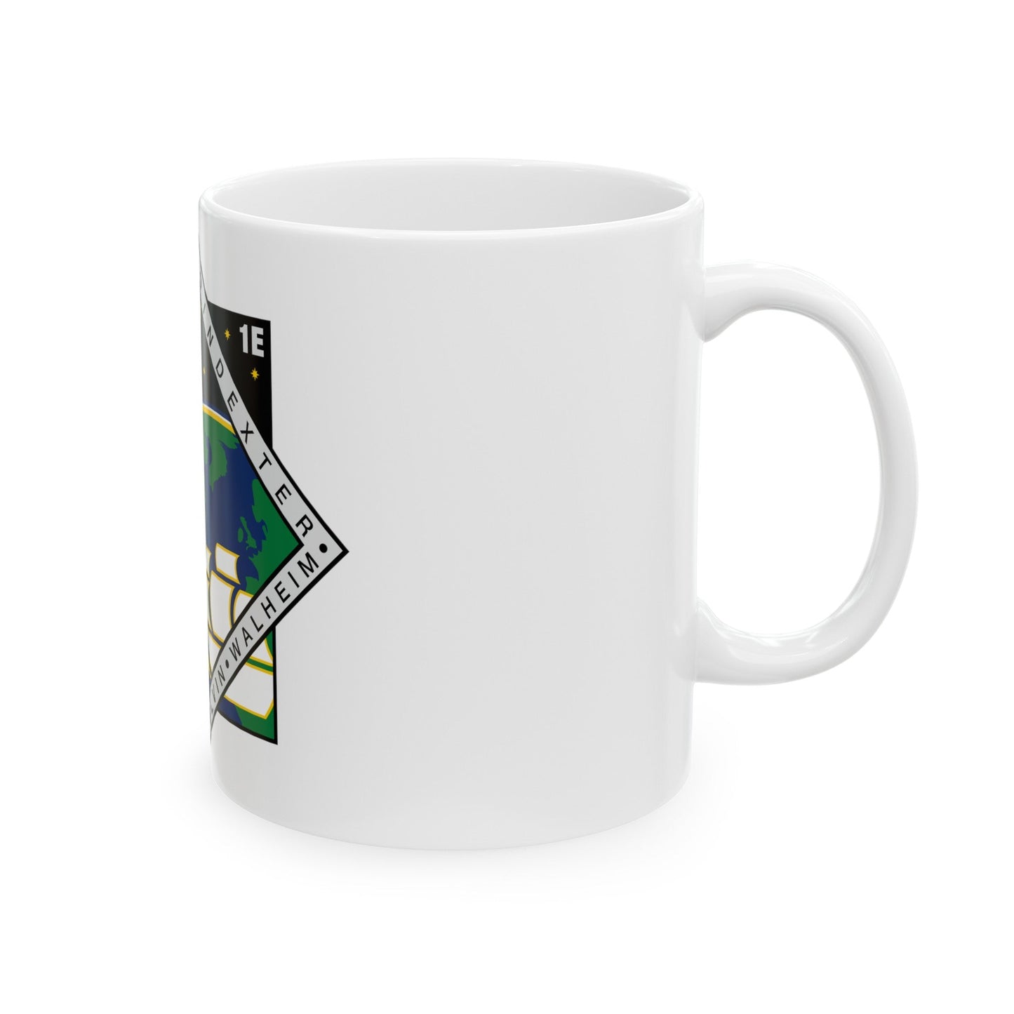 STS 122 (NASA) White Coffee Mug-The Sticker Space