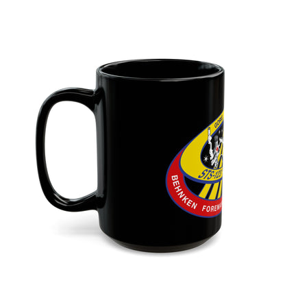 STS 123 (NASA) Black Coffee Mug-The Sticker Space