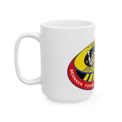 STS 123 (NASA) White Coffee Mug-The Sticker Space