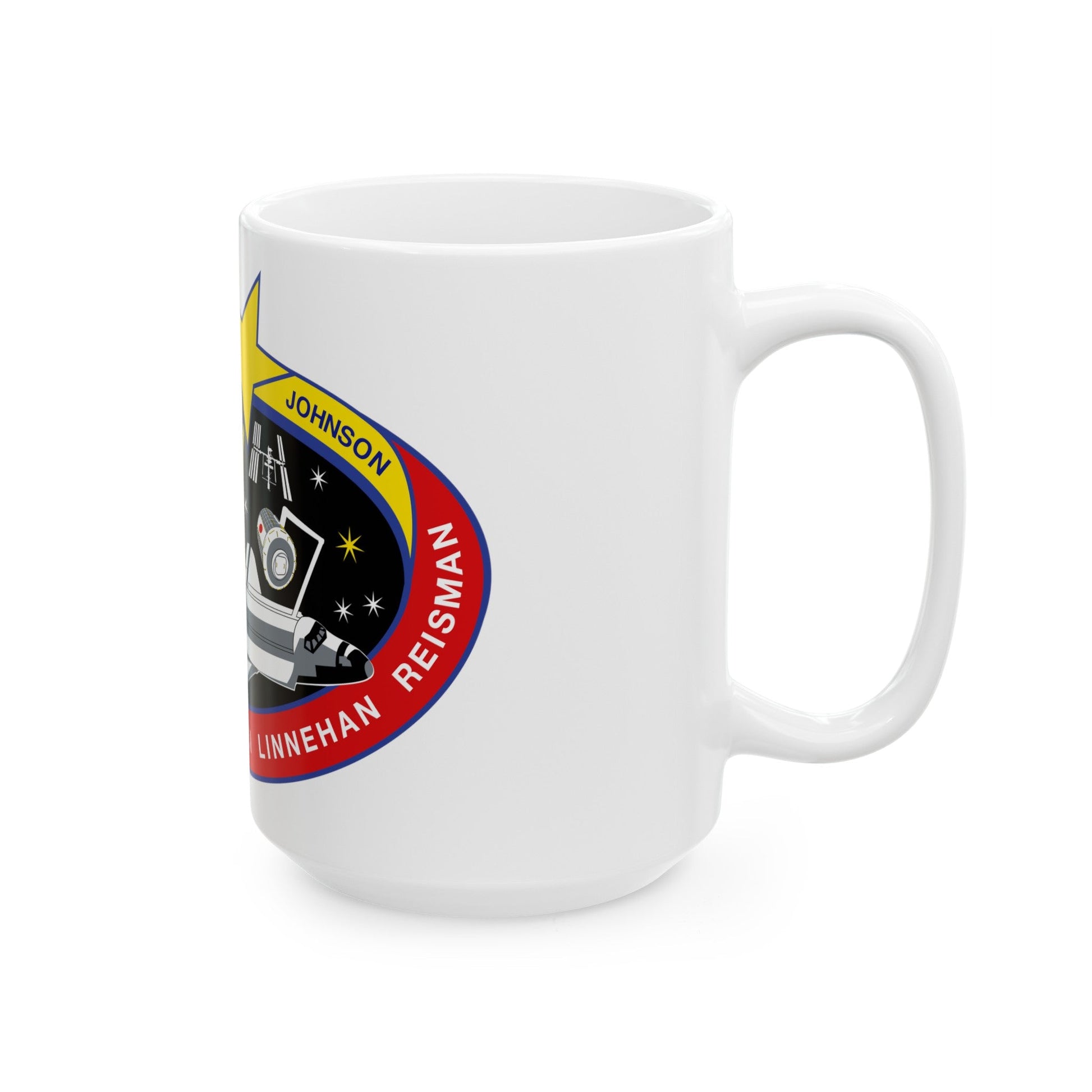 STS 123 (NASA) White Coffee Mug-The Sticker Space