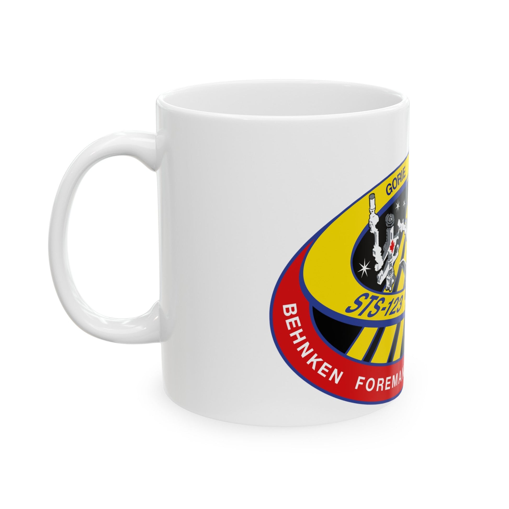 STS 123 (NASA) White Coffee Mug-The Sticker Space