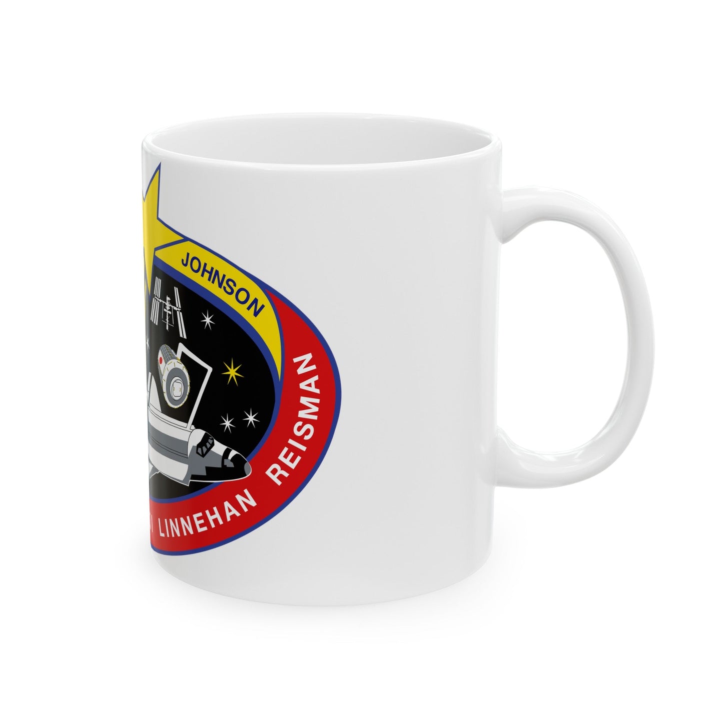 STS 123 (NASA) White Coffee Mug-The Sticker Space