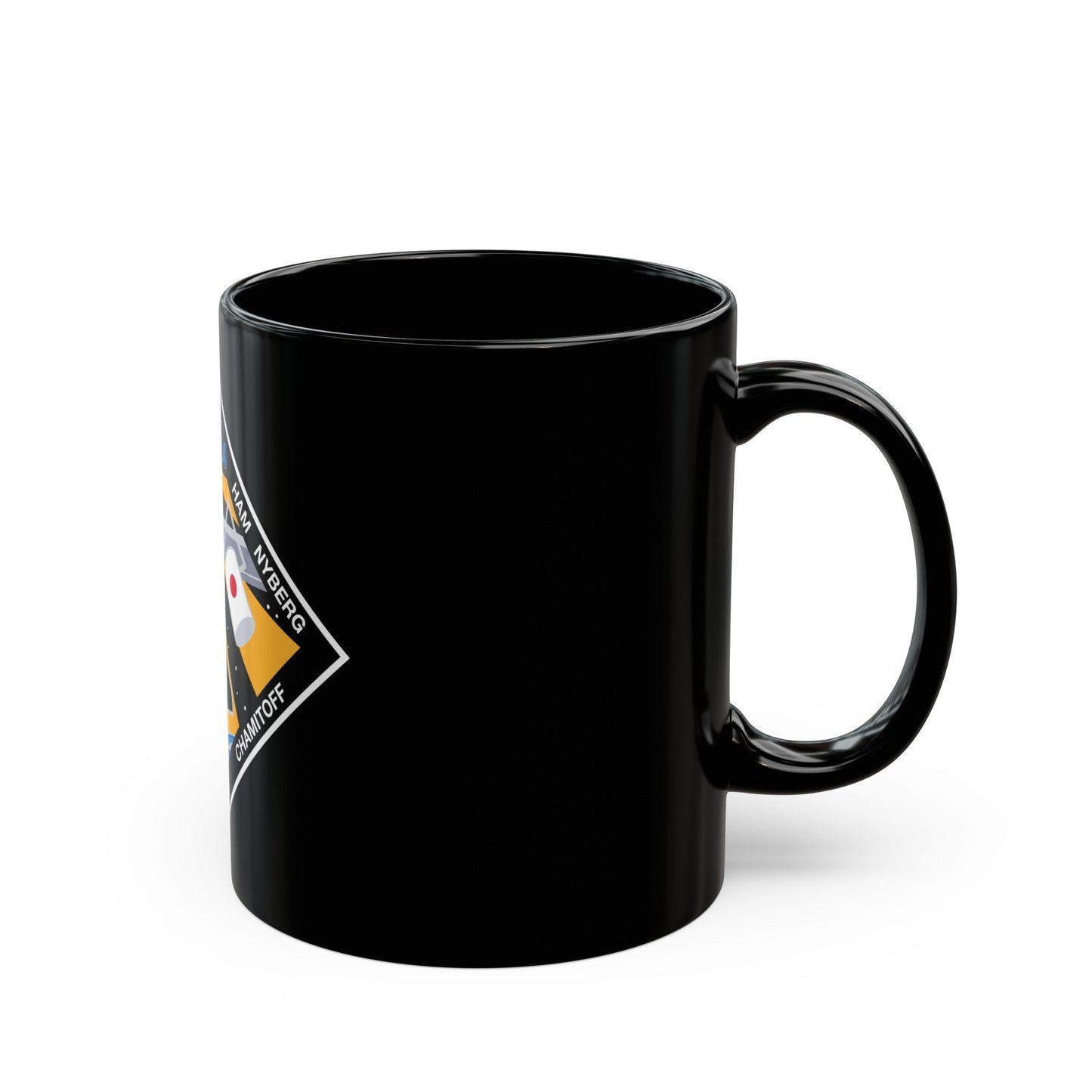 STS 124 (NASA) Black Coffee Mug-The Sticker Space