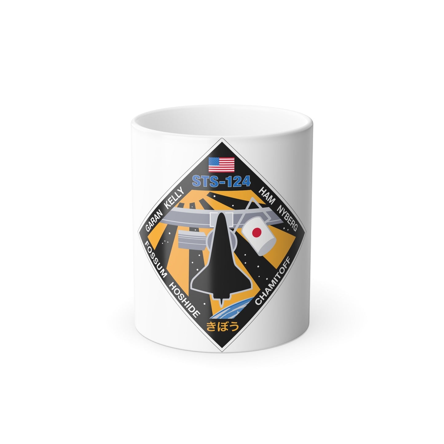 STS 124 Patch NASA - Color Changing Mug 11oz-11oz-The Sticker Space