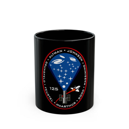 STS 125 (NASA) Black Coffee Mug-11oz-The Sticker Space