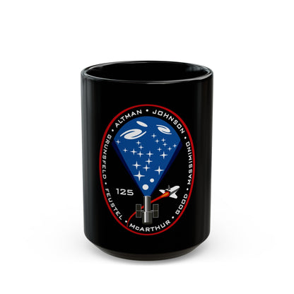 STS 125 (NASA) Black Coffee Mug-15oz-The Sticker Space