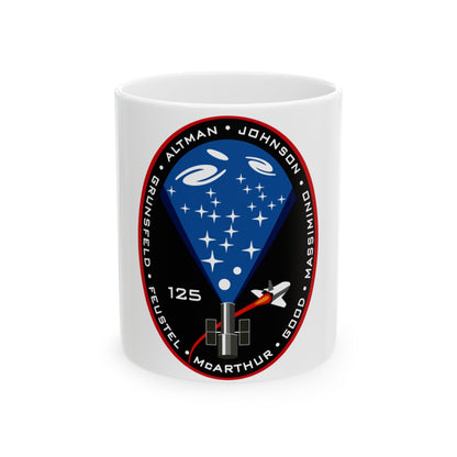 STS 125 (NASA) White Coffee Mug-11oz-The Sticker Space