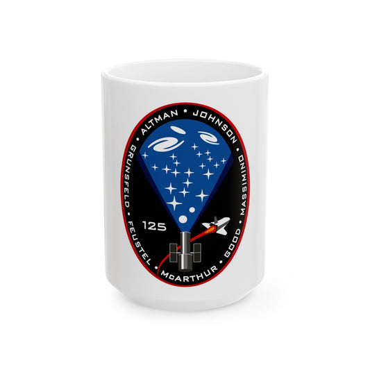 STS 125 (NASA) White Coffee Mug-15oz-The Sticker Space