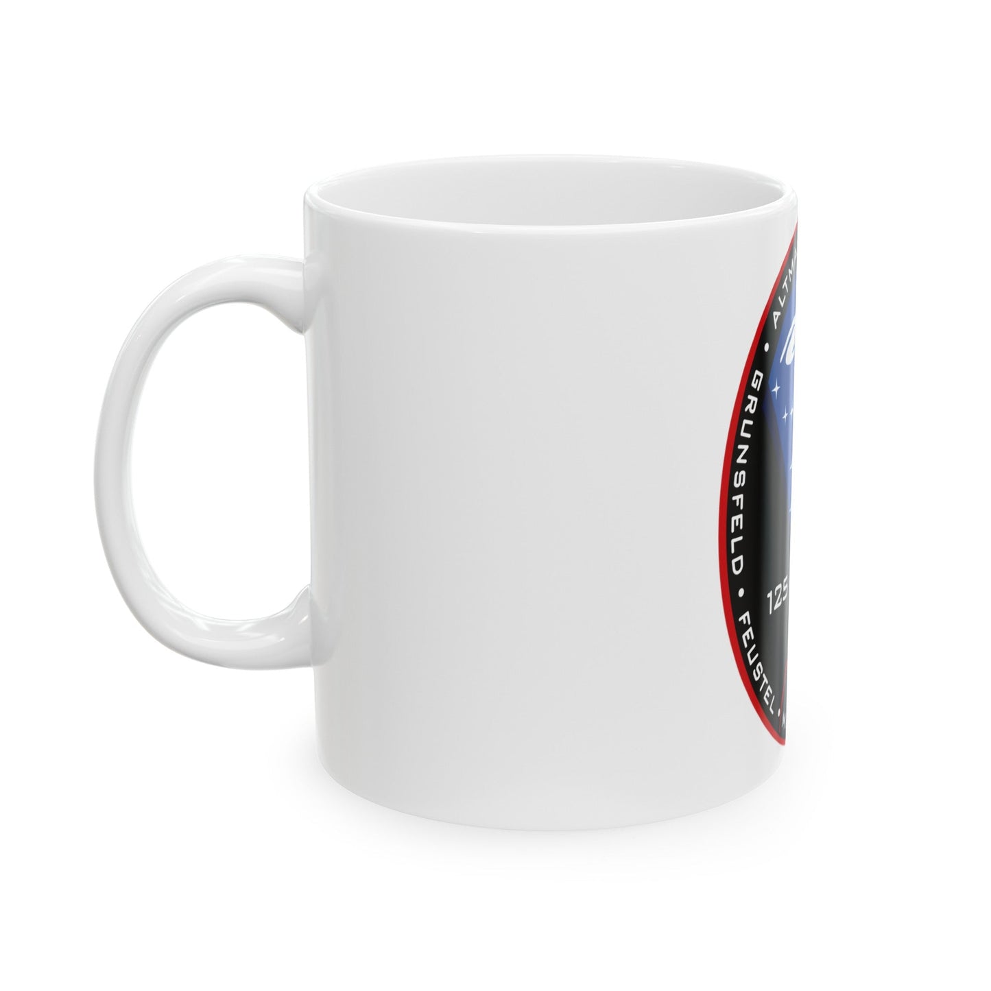 STS 125 (NASA) White Coffee Mug-The Sticker Space