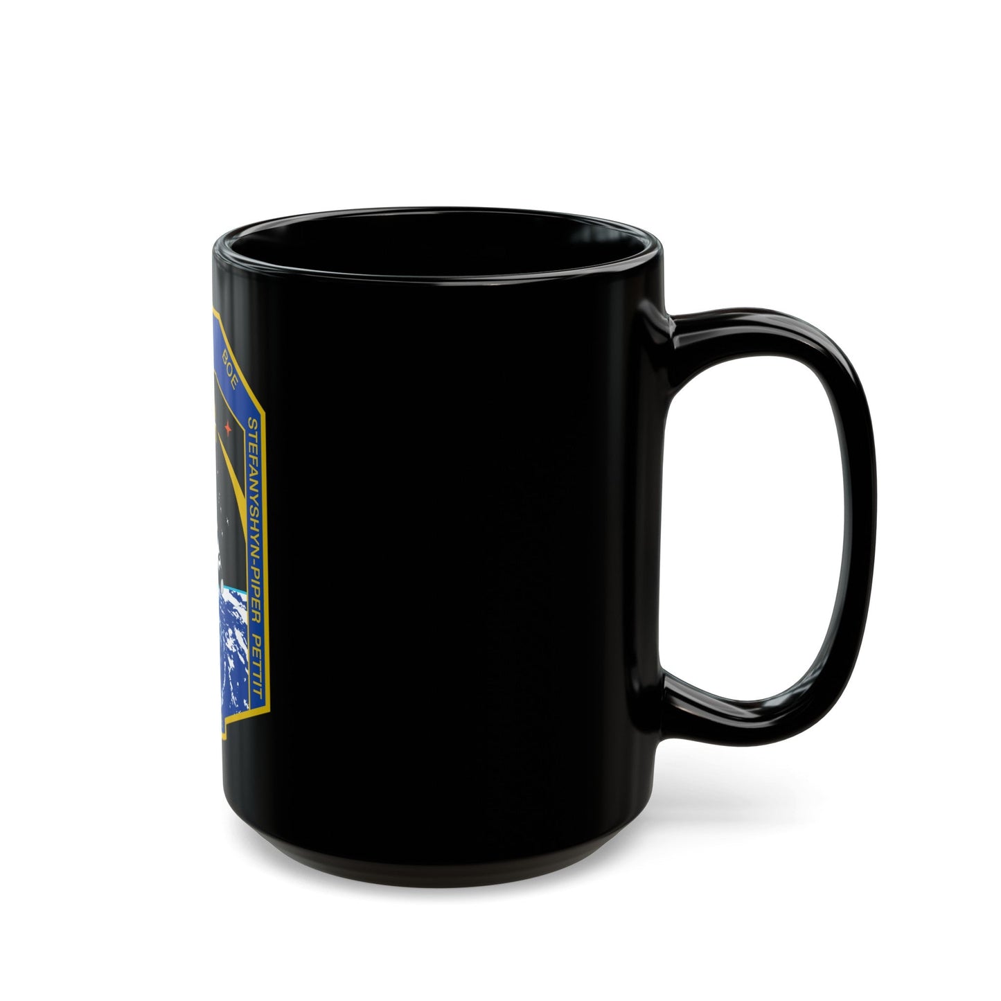 STS 126 (NASA) Black Coffee Mug-The Sticker Space