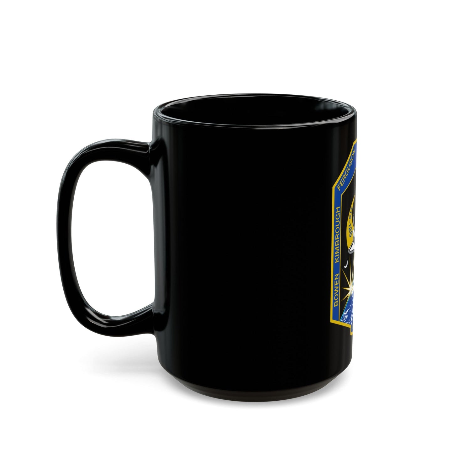 STS 126 (NASA) Black Coffee Mug-The Sticker Space