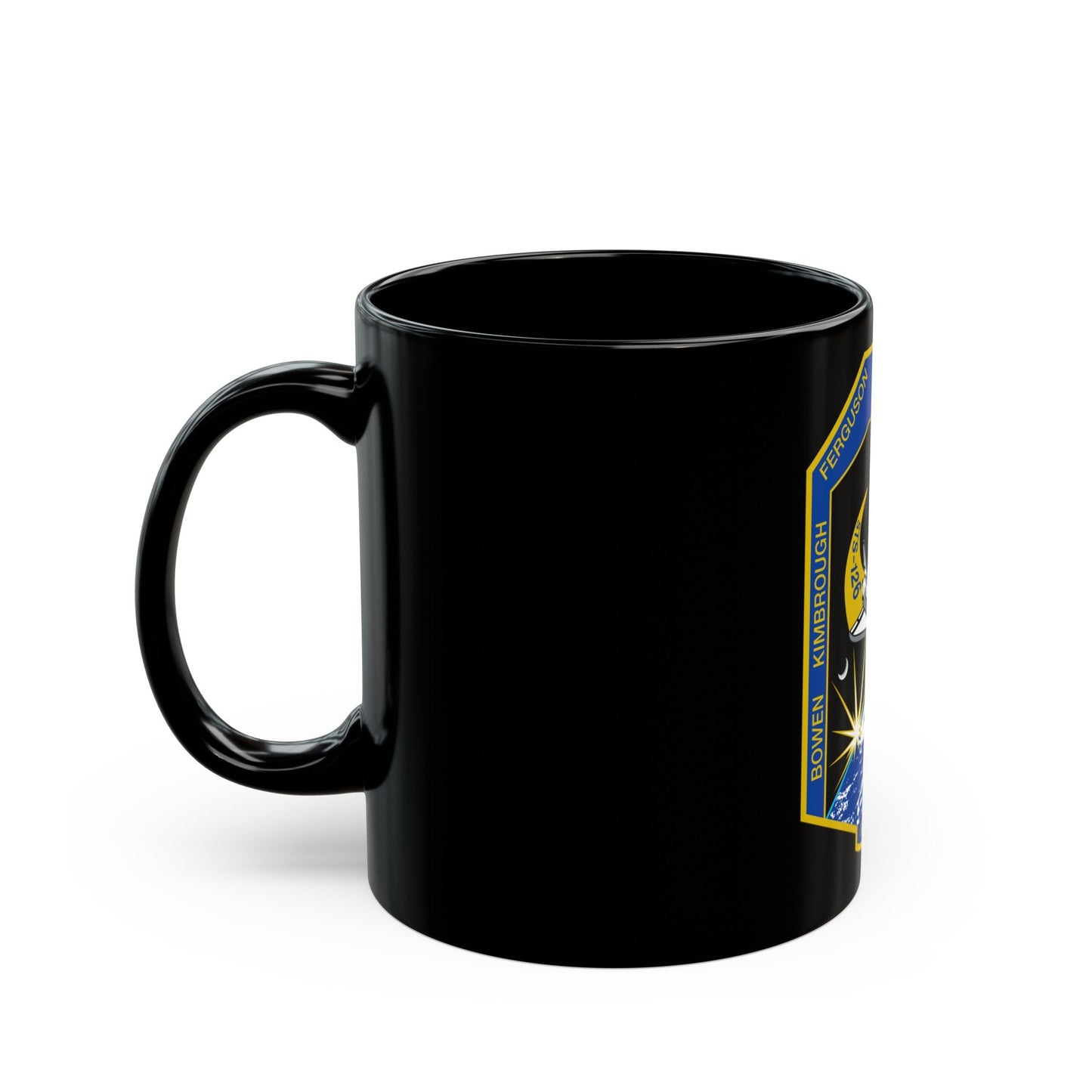 STS 126 (NASA) Black Coffee Mug-The Sticker Space