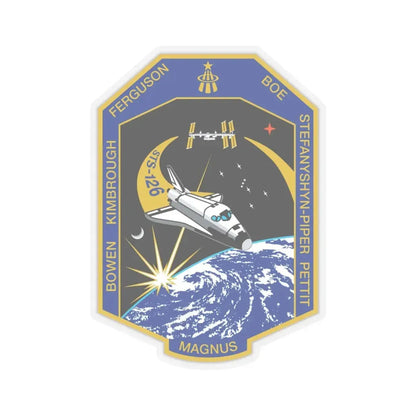 STS 126 (NASA) STICKER Vinyl Kiss-Cut Decal 4 Inch Transparent - The Sticker Space