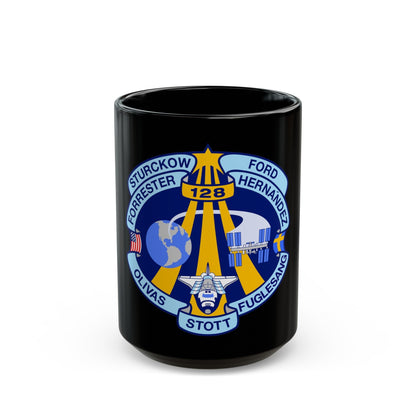 STS 128 (NASA) Black Coffee Mug-15oz-The Sticker Space