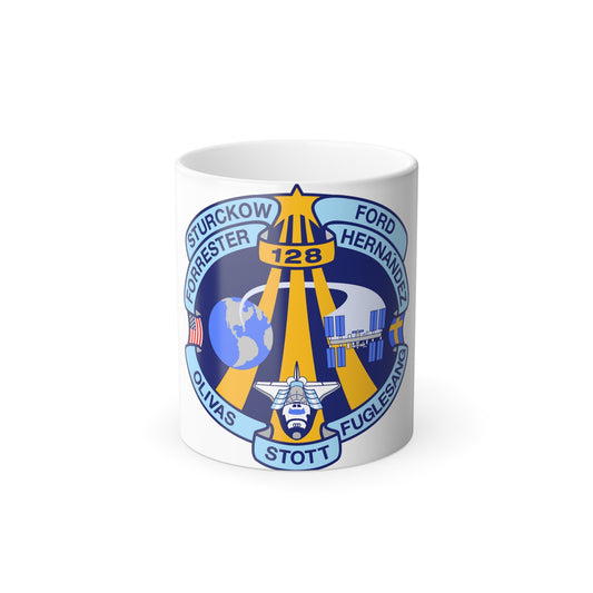 STS 128 Patch NASA - Color Changing Mug 11oz-11oz-The Sticker Space