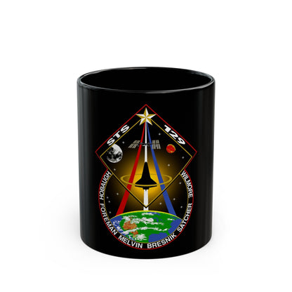 STS 129 (NASA) Black Coffee Mug-11oz-The Sticker Space