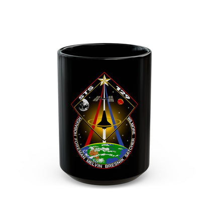 STS 129 (NASA) Black Coffee Mug-15oz-The Sticker Space