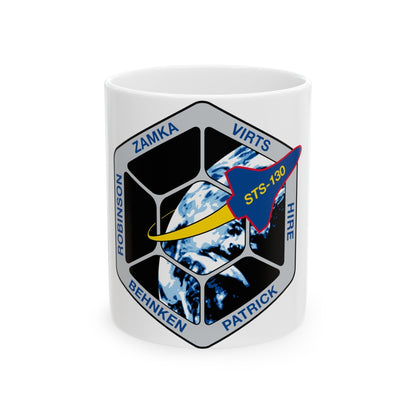 STS 130 (NASA) White Coffee Mug-11oz-The Sticker Space