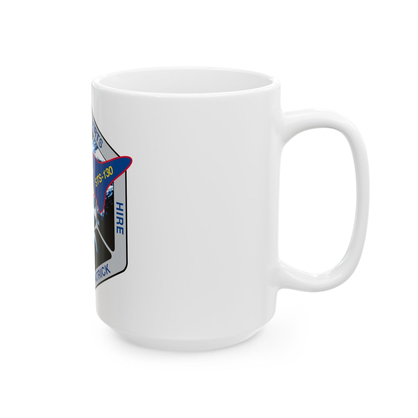 STS 130 (NASA) White Coffee Mug-The Sticker Space