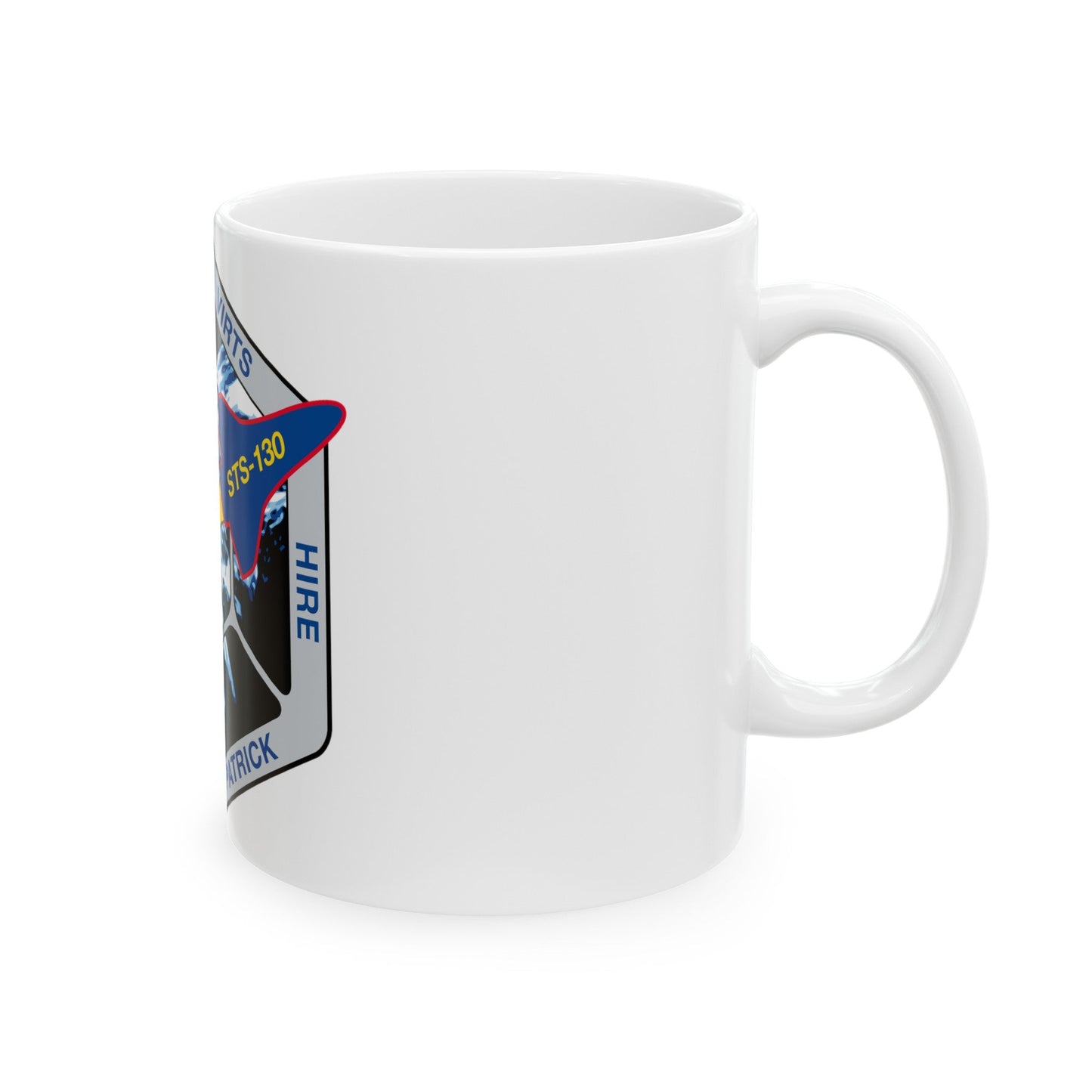 STS 130 (NASA) White Coffee Mug-The Sticker Space