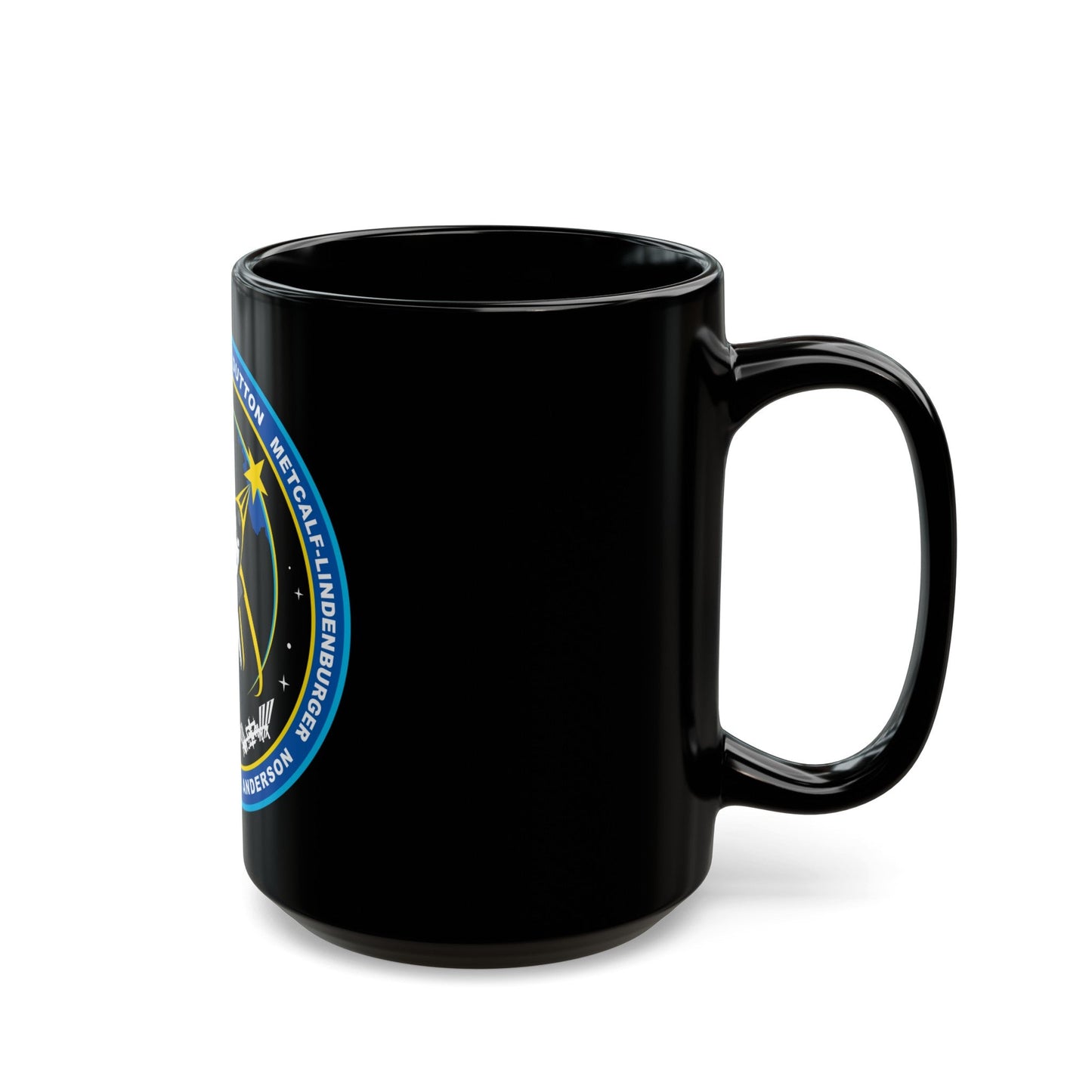 STS 131 (NASA) Black Coffee Mug-The Sticker Space