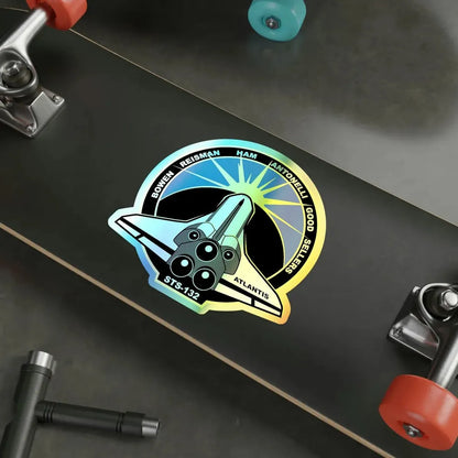 STS 132 (NASA) Holographic STICKER Die-Cut Vinyl Decal - The Sticker Space