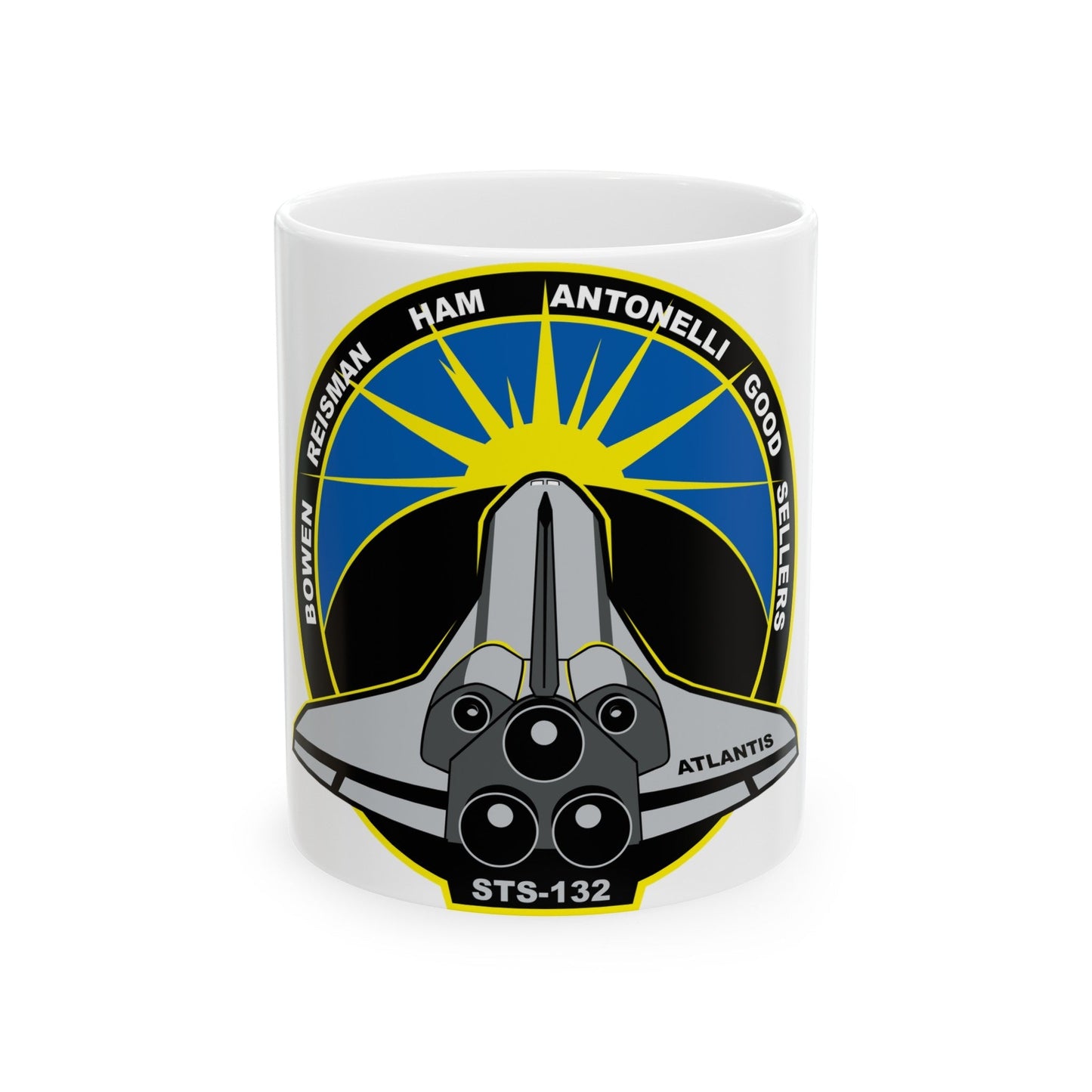 STS 132 (NASA) White Coffee Mug-11oz-The Sticker Space