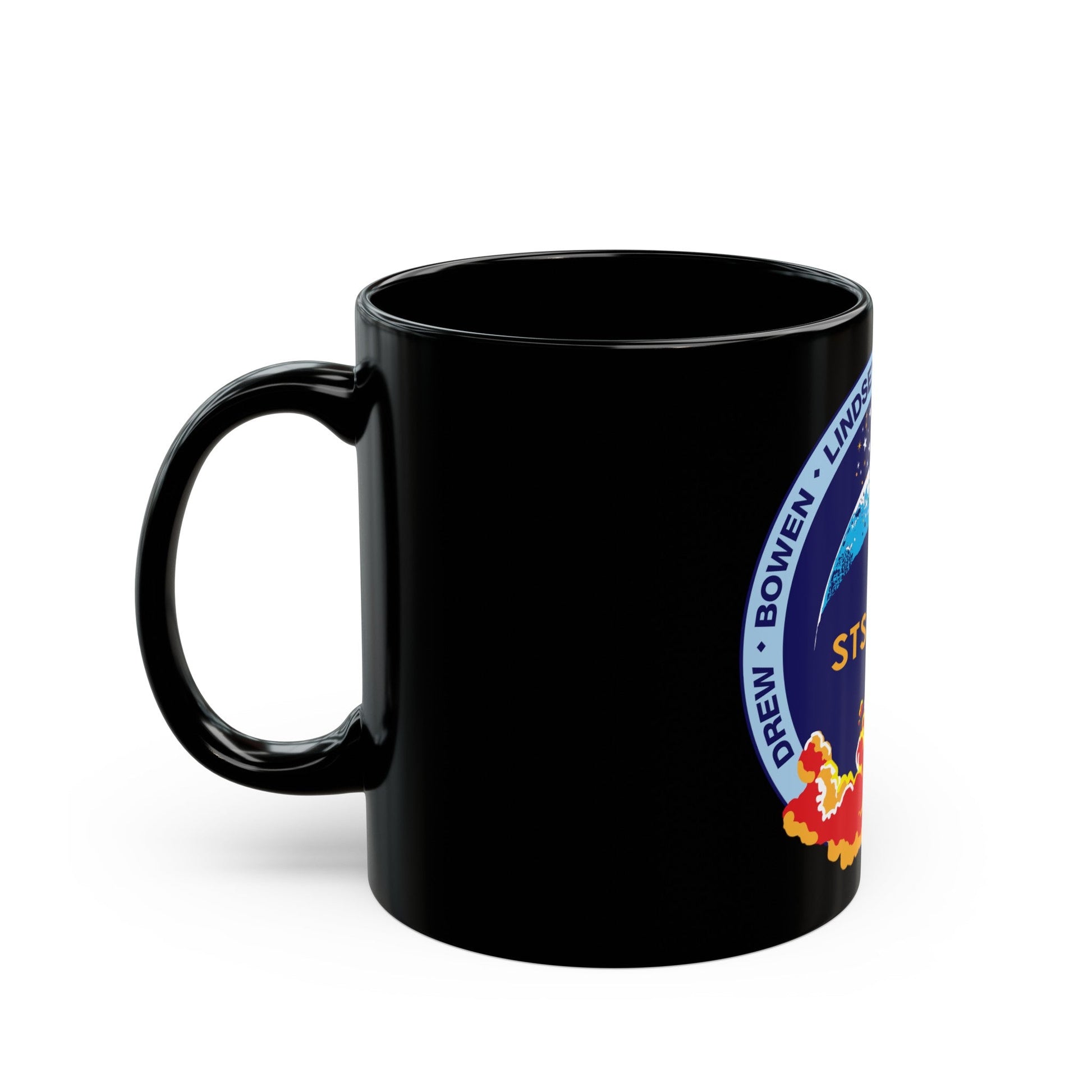 STS 133 (NASA) Black Coffee Mug-The Sticker Space