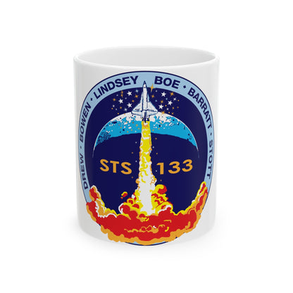 STS 133 (NASA) White Coffee Mug-11oz-The Sticker Space