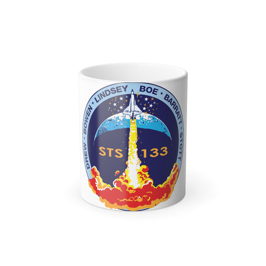 STS 133 Patch NASA - Color Changing Mug 11oz-11oz-The Sticker Space