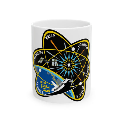 STS 134 (NASA) White Coffee Mug-11oz-The Sticker Space