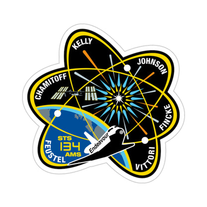 STS 134 Patch NASA STICKER Vinyl Die-Cut Decal-2 Inch-The Sticker Space