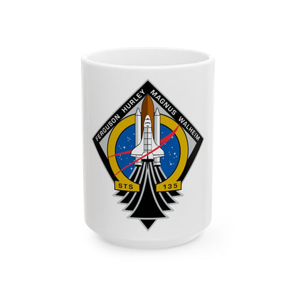 STS 135 (NASA) White Coffee Mug-15oz-The Sticker Space