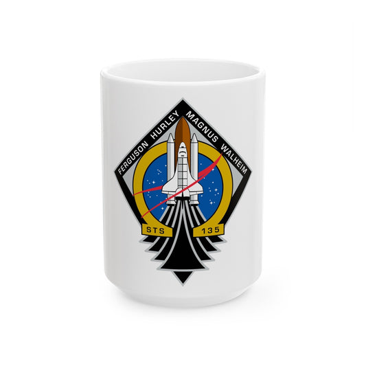 STS 135 (NASA) White Coffee Mug-15oz-The Sticker Space