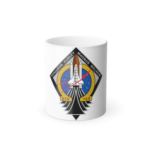 STS 135 Patch NASA - Color Changing Mug 11oz-11oz-The Sticker Space