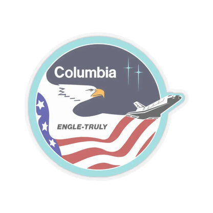 STS 2 (NASA) STICKER Vinyl Kiss-Cut Decal 2 Inch Transparent - The Sticker Space