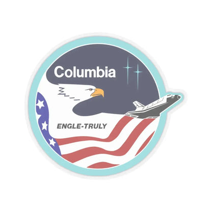 STS 2 (NASA) STICKER Vinyl Kiss-Cut Decal 3 Inch Transparent - The Sticker Space