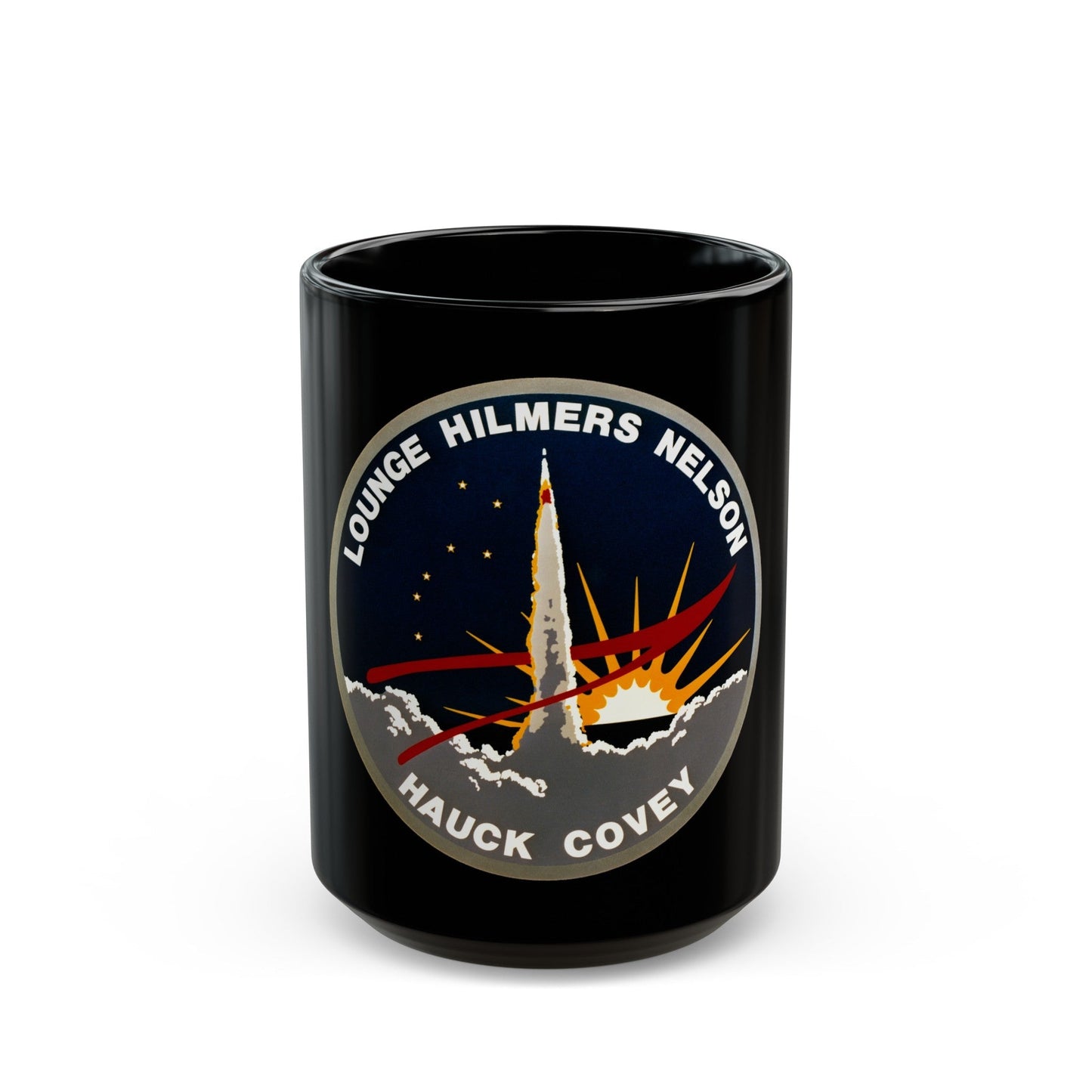 STS 26 (NASA) Black Coffee Mug-15oz-The Sticker Space