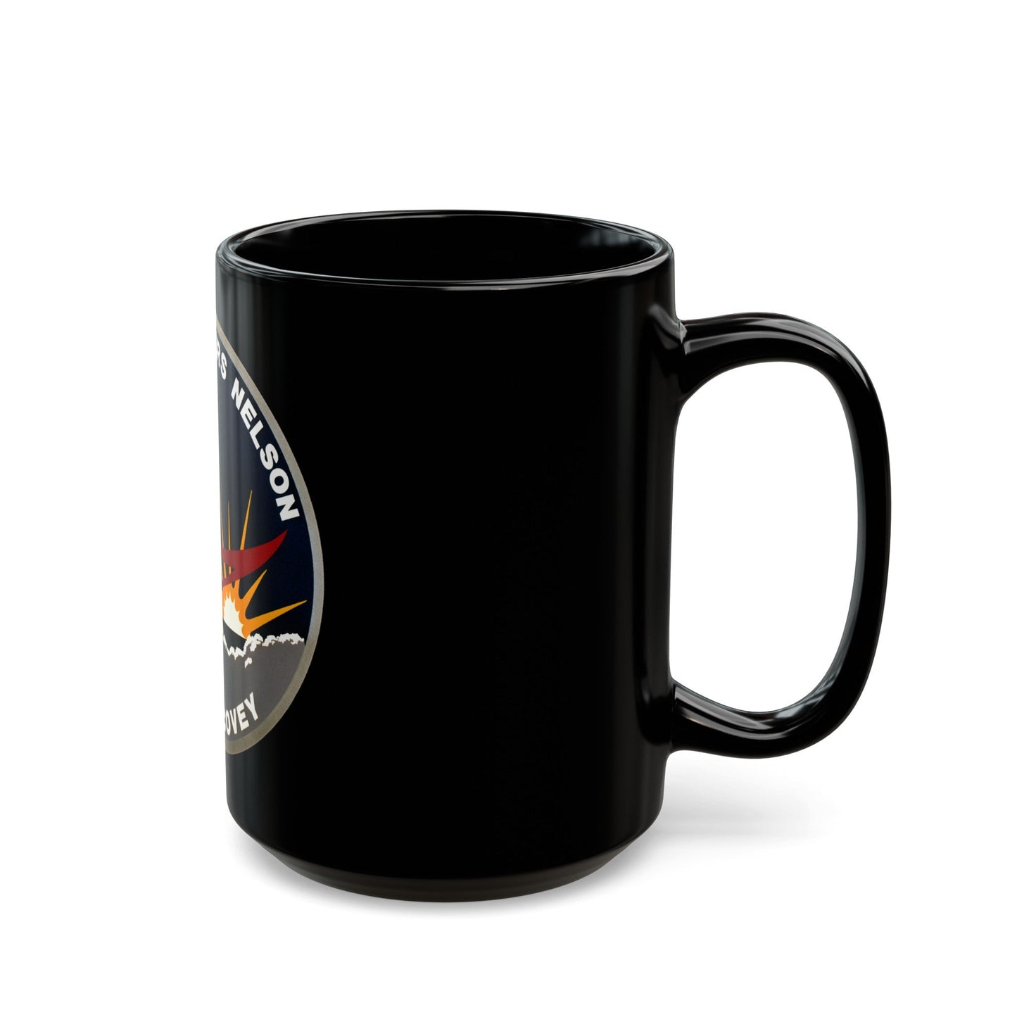 STS 26 (NASA) Black Coffee Mug-The Sticker Space