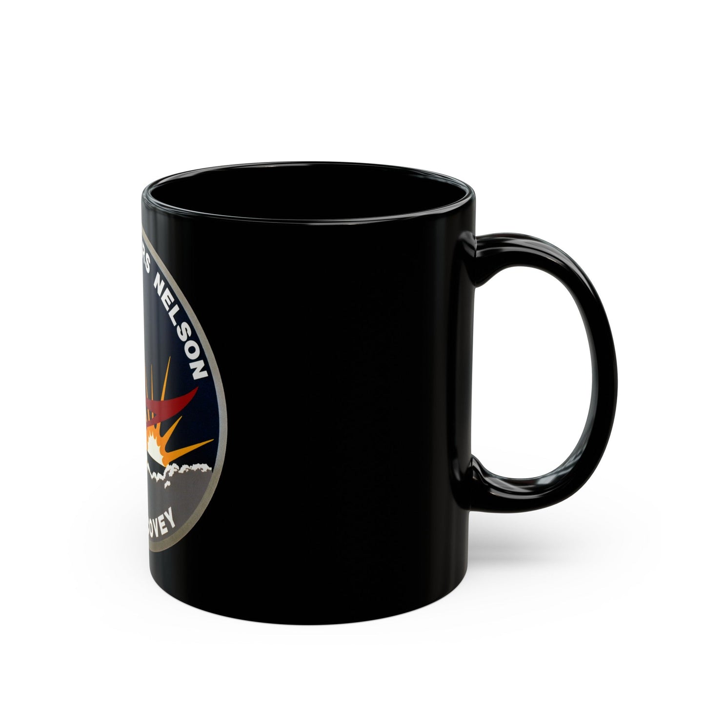 STS 26 (NASA) Black Coffee Mug-The Sticker Space