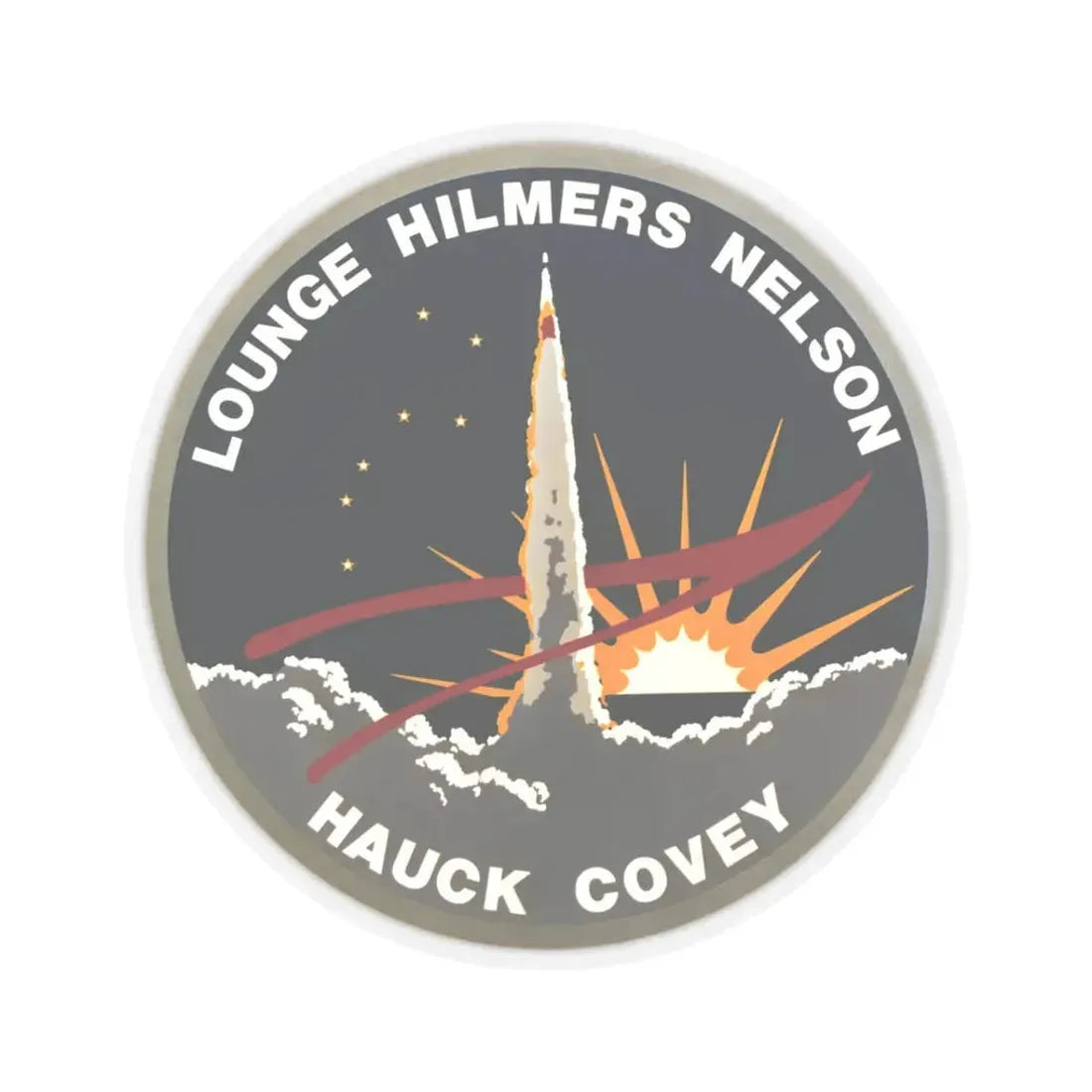 STS 26 (NASA) STICKER Vinyl Kiss-Cut Decal 3 Inch Transparent - The Sticker Space