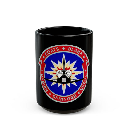 STS 29 (NASA) Black Coffee Mug-15oz-The Sticker Space