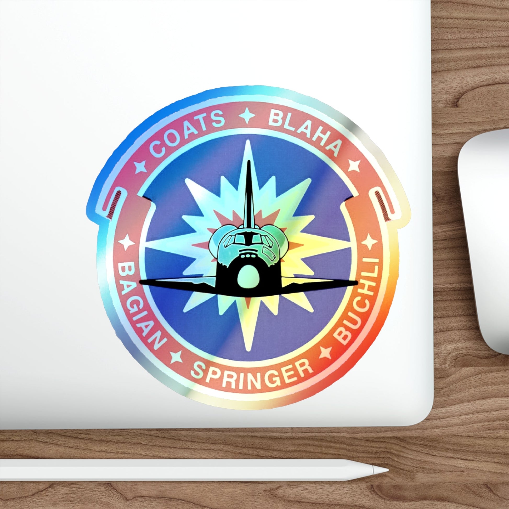 STS 29 (NASA) Holographic STICKER Die-Cut Vinyl Decal-The Sticker Space