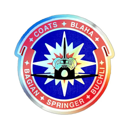 STS 29 (NASA) Holographic STICKER Die-Cut Vinyl Decal 4 Inch Holographic - The Sticker Space