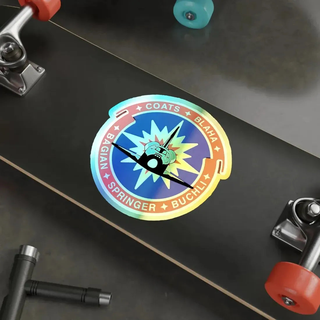 STS 29 (NASA) Holographic STICKER Die-Cut Vinyl Decal - The Sticker Space