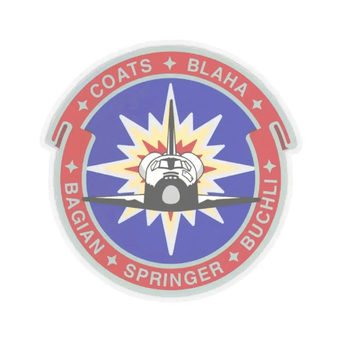 STS 29 (NASA) STICKER Vinyl Kiss-Cut Decal 6 Inch Transparent - The Sticker Space