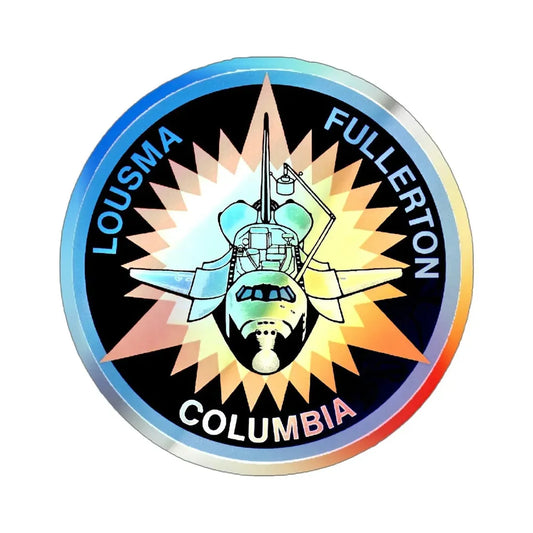 STS 3 (NASA) Holographic STICKER Die-Cut Vinyl Decal 2 Inch Holographic - The Sticker Space