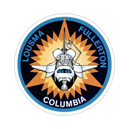 STS 3 Patch NASA STICKER Vinyl Die-Cut Decal 3 Inch - The Sticker Space